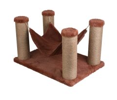 Dubex 39x59x34 cm Kedi Hamağı ve Tırmalama Platformu Tarçın