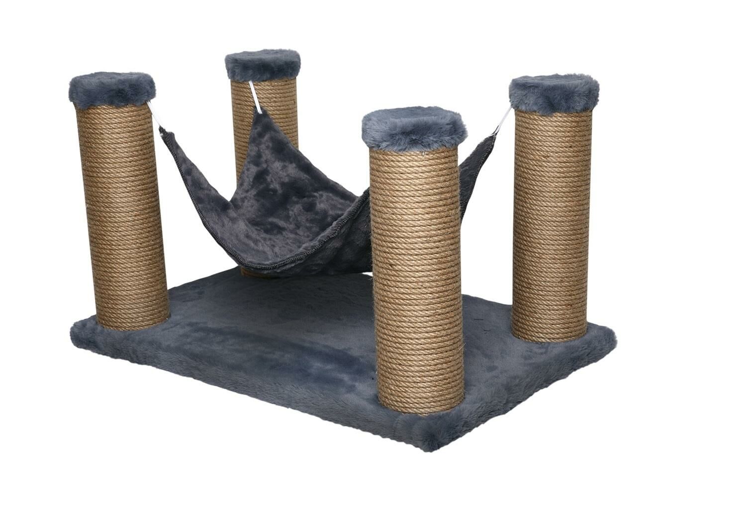 Dubex 39x59x34 cm Kedi Hamağı ve Tırmalama Platformu Gri