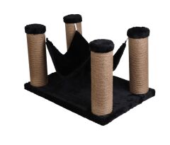 Dubex 39x59x34 cm Kedi Hamağı ve Tırmalama Platformu Siyah