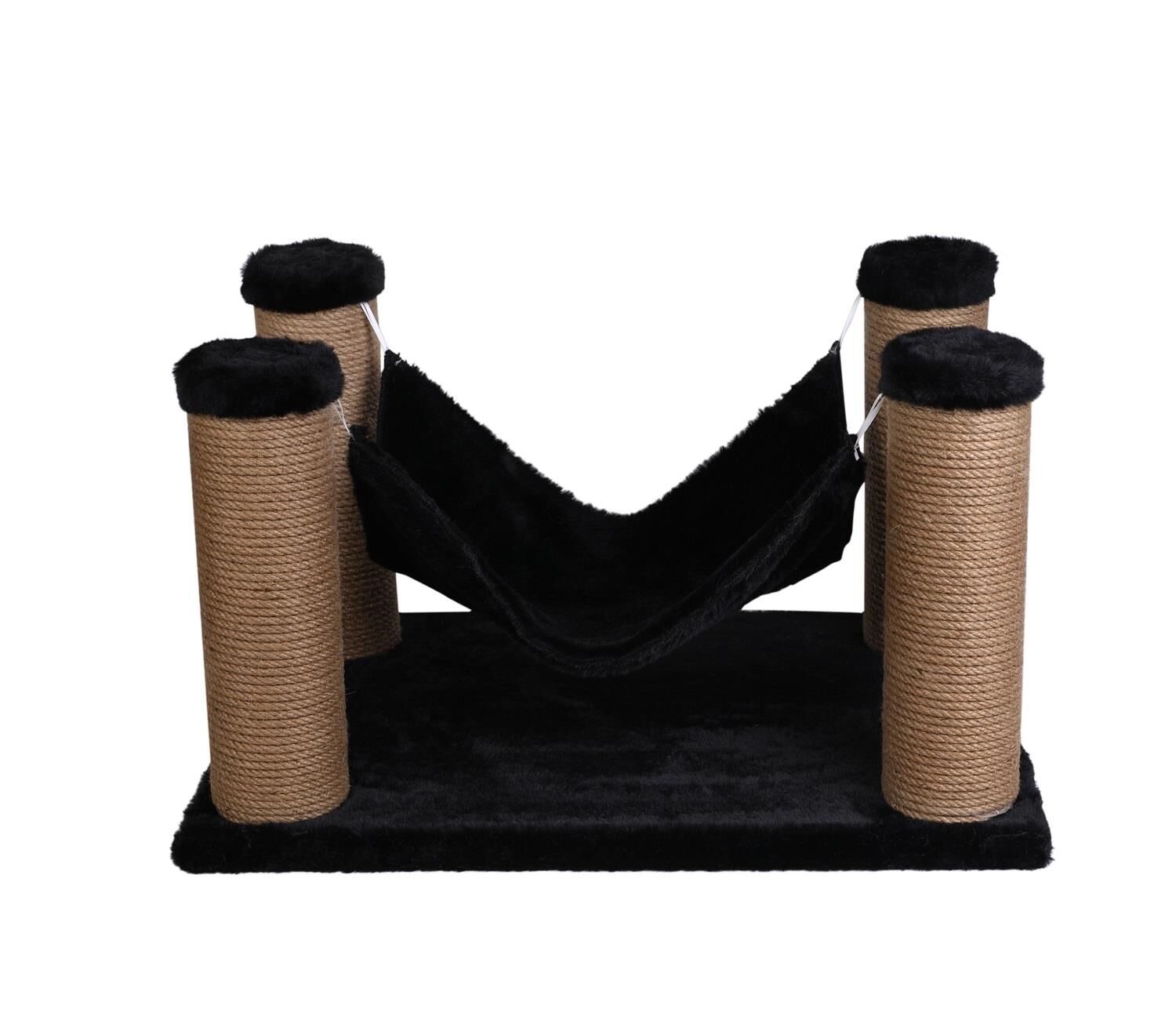 Dubex 39x59x34 cm Kedi Hamağı ve Tırmalama Platformu Siyah