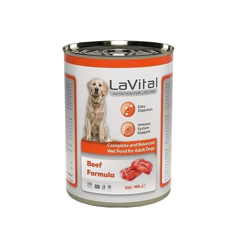 Lavital Sığır Etli Yetişkin Köpek Konservesi 400 Gr