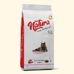 Natura Düşük Tahıllı Tavuk, Hindi _ Böğürtlen Kısır Kedi Maması 2,25Kg