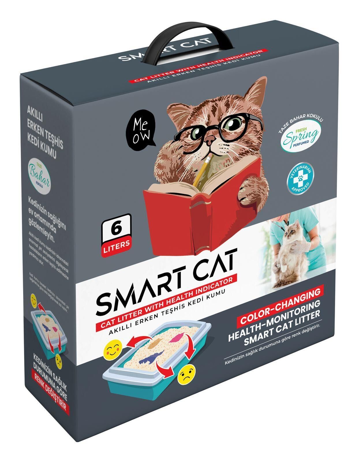 Smart Cat 6 Lt Akıllı Erken Teşhis Kedi Kumu
