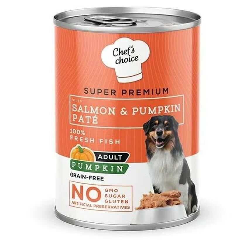Chefs Choice Pumpkin Pate Somon Balkabak ve Sebzeli Köpek Yaş Maması 400 Gr