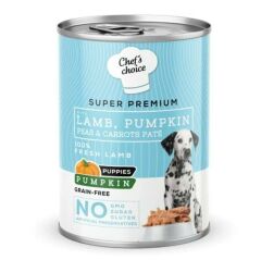 Chefs Choice Pumpkin Pate Puppy Kuzu Balkabak Yavru Köpek Yaş Maması 400 Gr