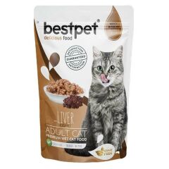 BestPet Jelly Pouch Ciğer Etli Yetişkin Kedi Konservesi 85 Gr