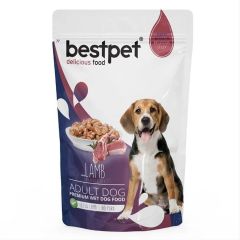 BestPet Jelly Pouch Kuzu Etli Yetişkin Köpek Konservesi 100 Gr