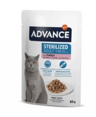 Advance Hindi Etli Kısırlaştırılmış Yetişkin Kedi Konservesi 85 Gr