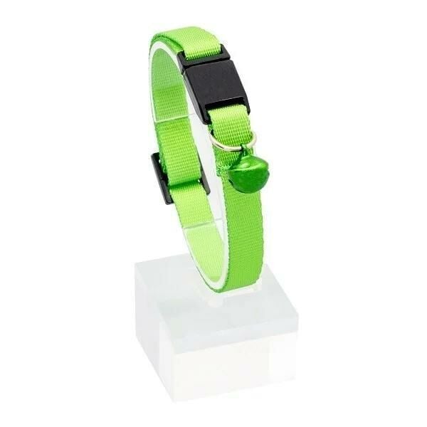 PetTagArt Güvenlik Kilitli  Ayarlanabilir Yeşil Kedi Boyun Tasması 22-30 cm