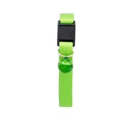 PetTagArt Güvenlik Kilitli  Ayarlanabilir Yeşil Kedi Boyun Tasması 22-30 cm
