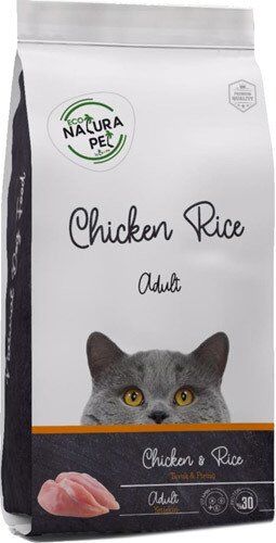 Eco Natura Pet Tavuk _ Pirinçli Yetişkin Kedi Maması 15 Kg