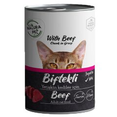 Eco Natura Pet Biftekli Yetişkin Kedi Konservesi Gravy 400 Gr
