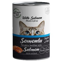 Eco Natura Pet Somonlu Yetişkin Kedi Konservesi Gravy 400 Gr