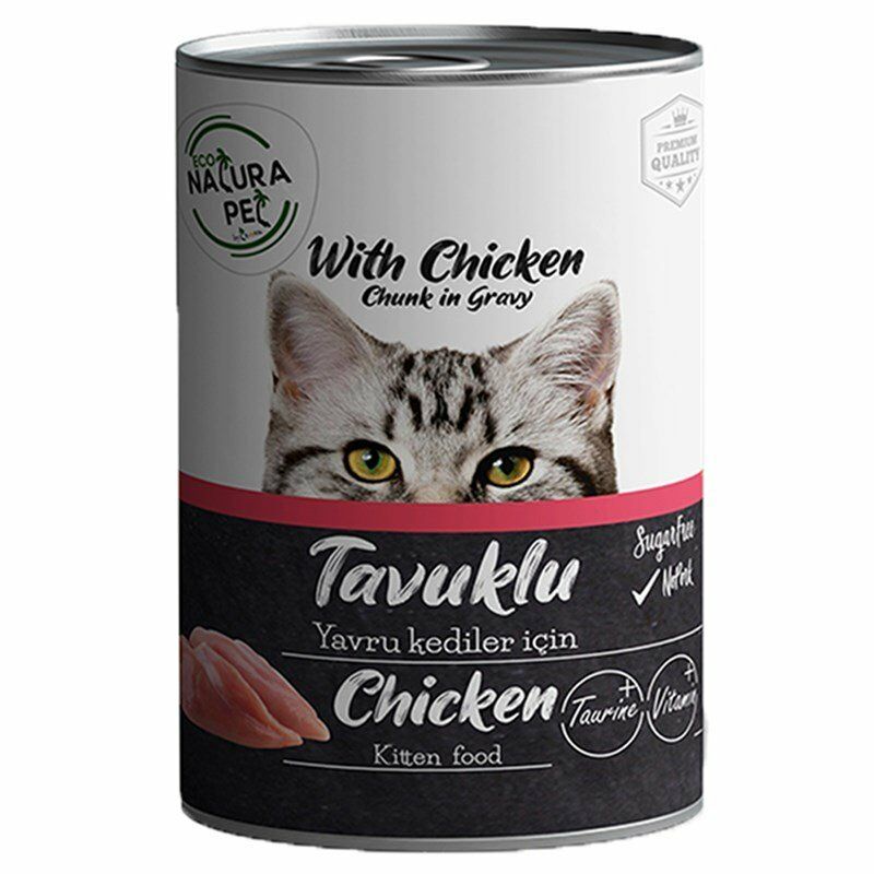 Eco Natura Pet Tavuklu Yavru Kedi Konservesi Gravy 400 Gr