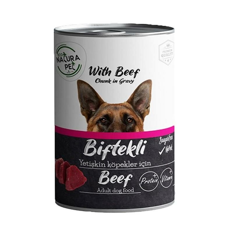 Eco Natura Pet Biftekli Yetişkin Köpek Konservesi Gravy 400 Gr