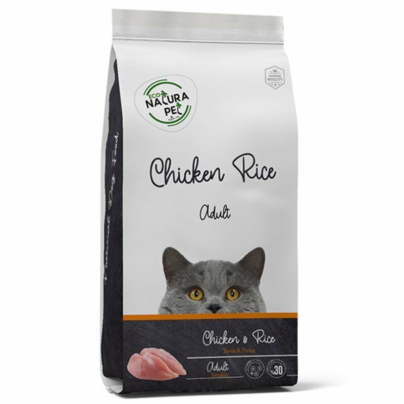 Eco Natura Pet Tavuk _ Pirinçli Yetişkin Kedi Maması 1,5 Kg