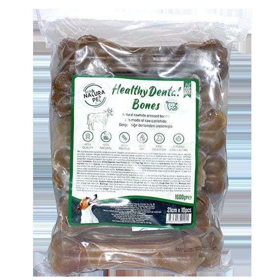Eco Natura Pet Healty Dental Bones Natural Pres Kemik 21Cm 10Lu 1600Gr