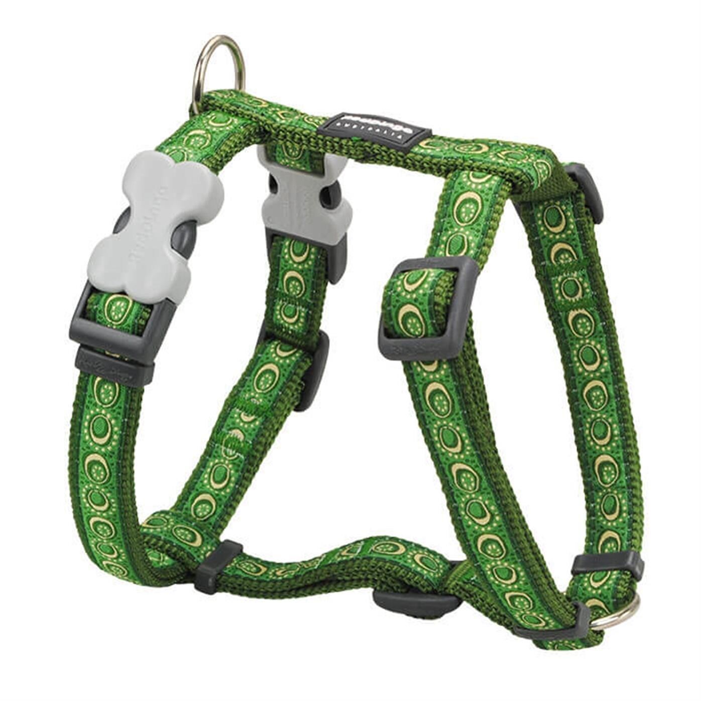 Reddingo Cosmos Desenli Göğüs Tasması Yeşil - 20 mm (M)