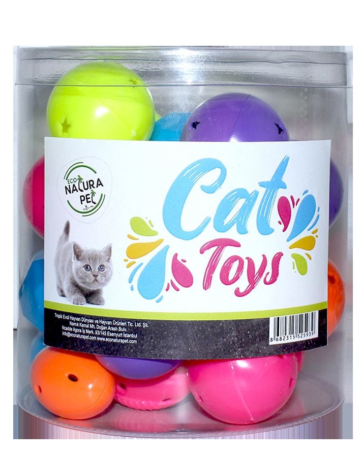 Eco Natura Pet Karışık Top Kedi Oyuncak
