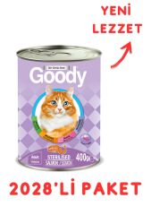 Goody Kısırlaştırılmış Somonlu Yetişkin Kedi Konservesi 400 Gr - 2028'Li Paket (1 PALET)