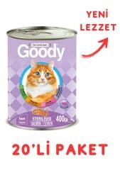Goody Kısırlaştırılmış Somonlu Yetişkin Kedi Konservesi 400 Gr - 20'Li Paket