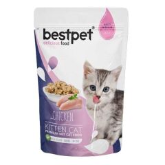 Bestpet Jelly Pouch Tavuklu Yavru Kedi Maması 85 Gr