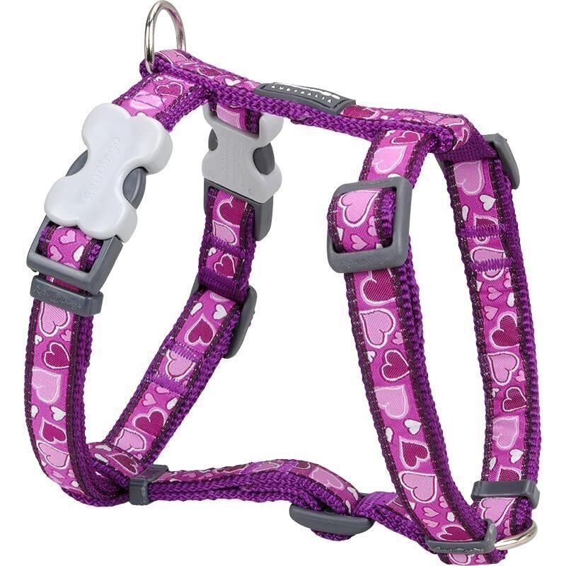 Reddingo Breezy Love Desenli Göğüs Tasması Mor - 12 mm (Xs)