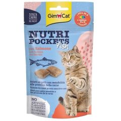 GimCat Nutri Pockets Somon Balıklı Kedi Ödül Maması 60 Gr