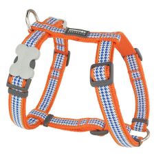 Reddingo Fang It Desenli Köpek Göğüs Tasması Turuncu - 25 mm (L)