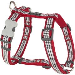 Reddingo Fang It Desenli Köpek Göğüs Tasması Kırmızı - 25 mm (L)