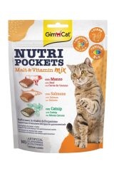 Gimcat Nutri Pockets Malt _ Vitamin Mix Kedi Ödül Maması 150 Gr