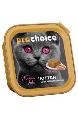 Pro Choice Kitten Pate Tavuk Etli Tahılsız Yaş Yavru Kedi Maması 100 Gr