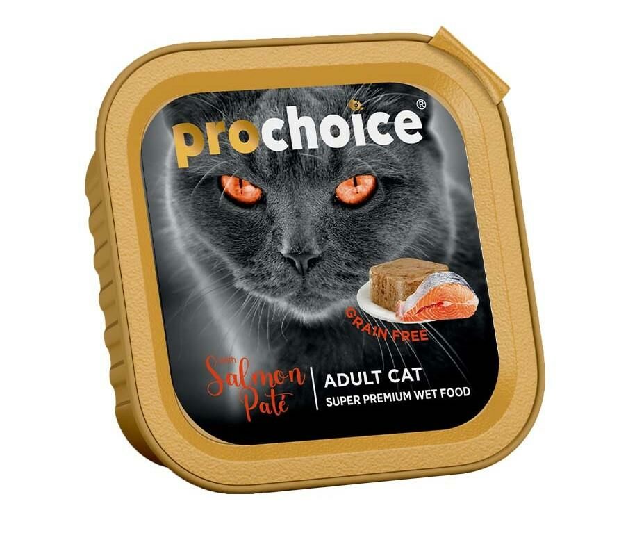 Pro Choice Pate Somonlu Tahılsız Yaş Kedi Maması 100 Gr