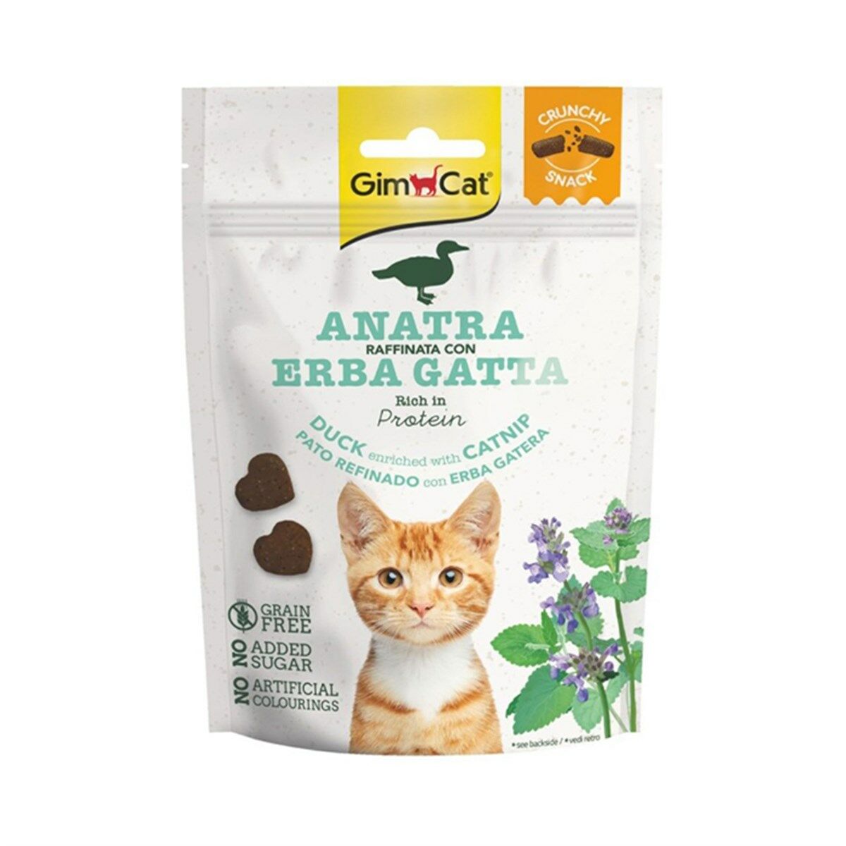 Gimcat Crunchy Snacks Ördek _ Kediotlu Tahılsız Kedi Ödülü 50 Gr