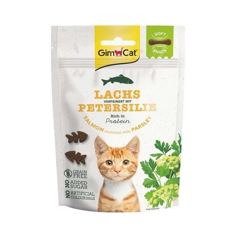 Gimcat Soft Snacks Somon ve Maydonozlu Tahılsız Kedi Ödülü 60 gr