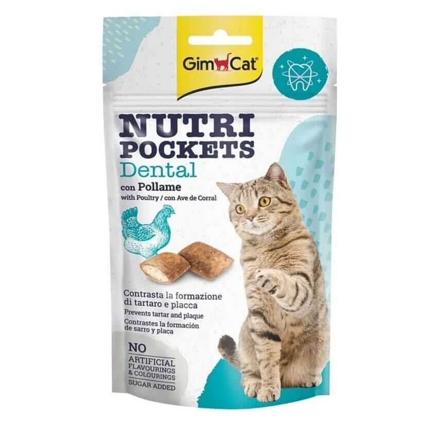 GimCat Nutri Pockets Dental Kedi Ödül Tableti 60gr