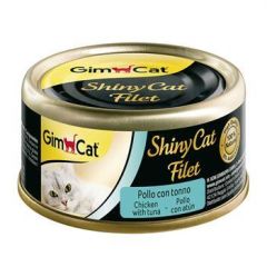 Gimcat Shinycat Fileto Tuna Balıklı ve Tavuklu Kedi Konservesi 70 Gr