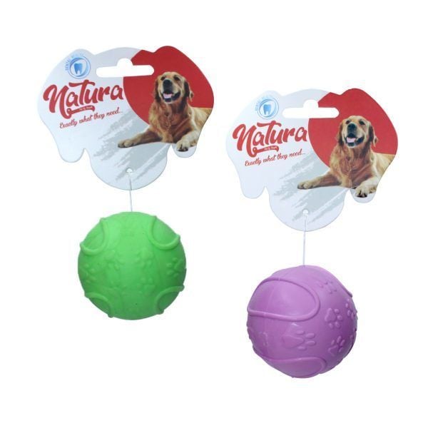 Natura Plastik Sert Top Köpek Oyuncak 7 Cm