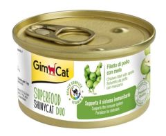 Gimcat Shinycat SF Tavuklu Elmalı Fileto Kedi Konservesi 70 gr