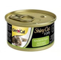 Gimcat ShinyCat Tavuk Etli ve Papaya Jöleli Kedi Konservesi 70 Gr