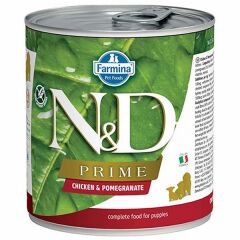 N&D Prime Tavuklu Narlı Tahılsız Yavru Köpek Konservesi 285 Gr
