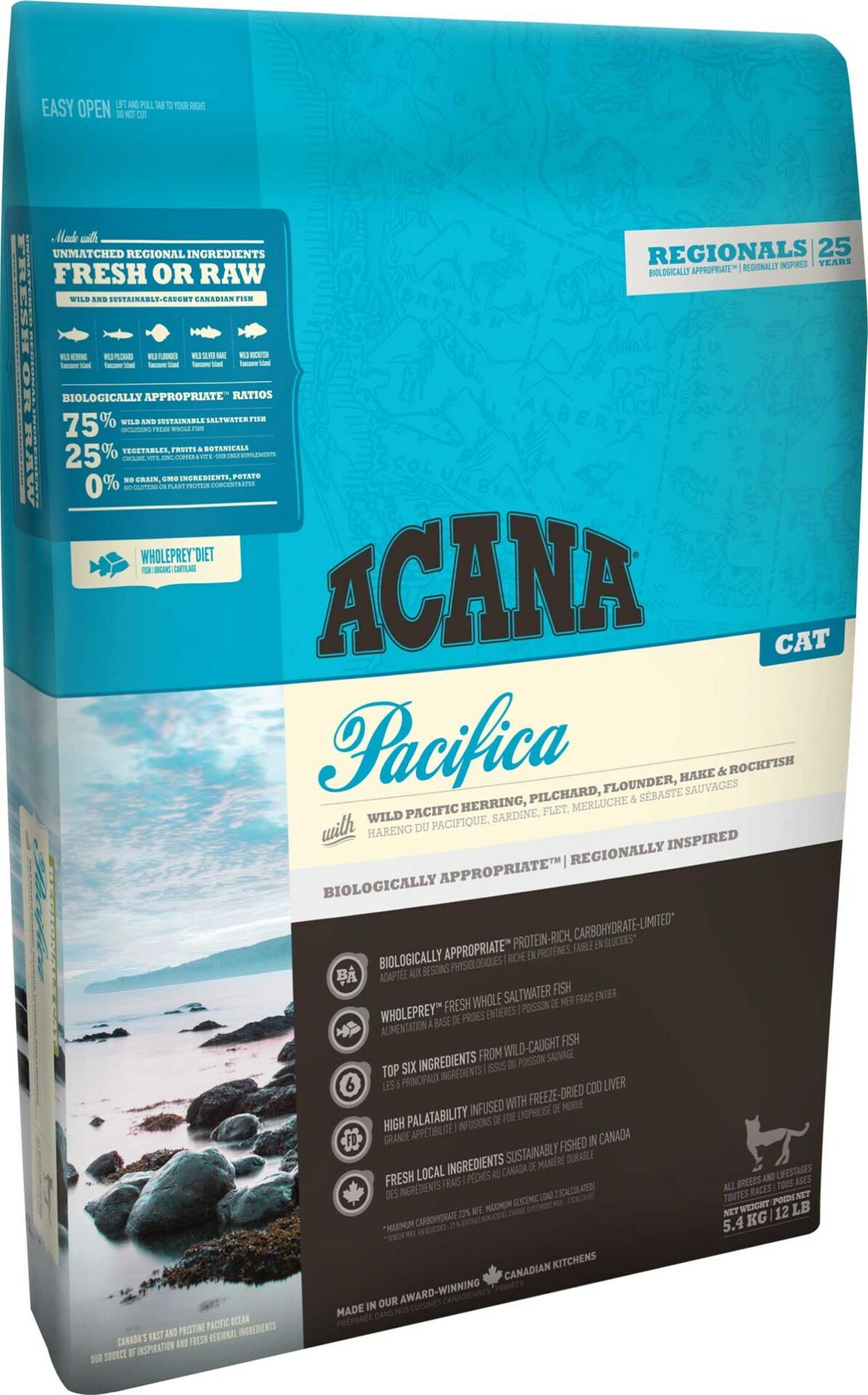 Acana Pacifica Balıklı Tahılsız Kedi Maması 4,5Kg