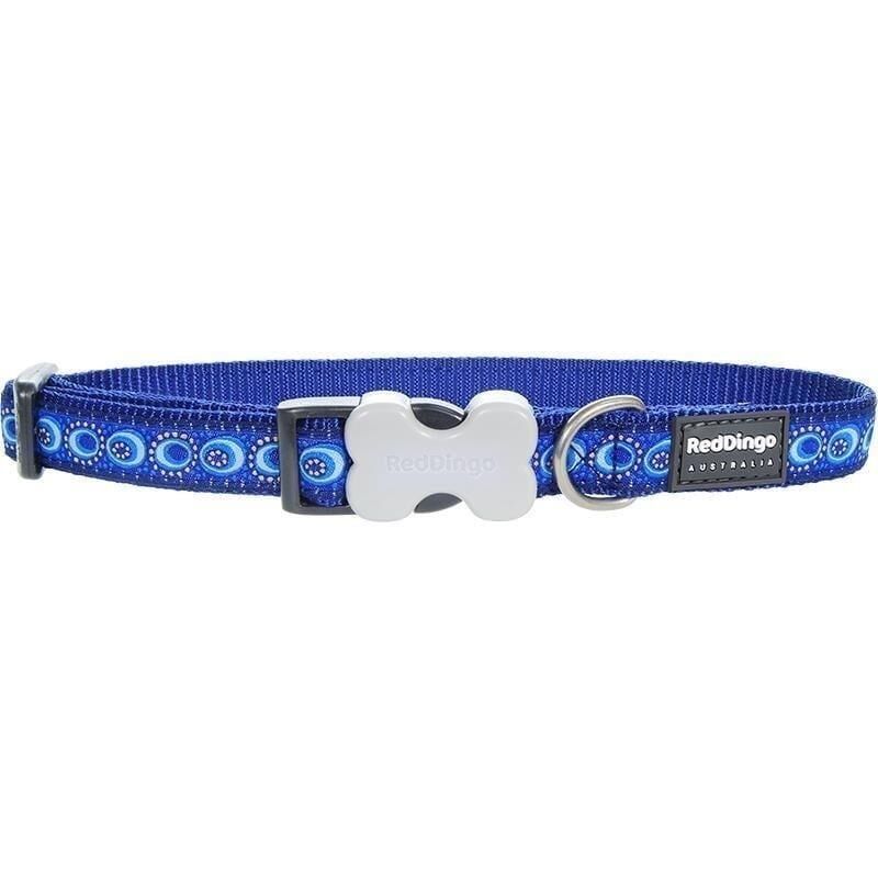 Reddingo Cosmos Desenli Köpek Boyun Tasması 25 mm (L) - Lacivert