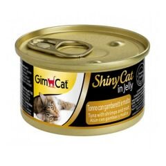 Gimcat Shinycat Jel İçinde Ton Balık Karides ve Malt Özlü Konserve 70 Gr