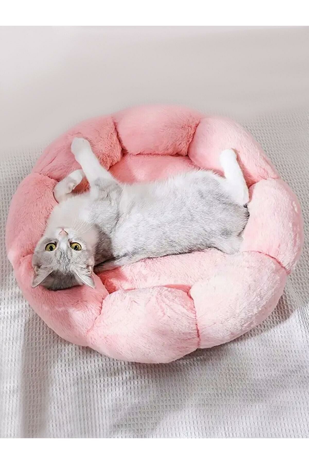 Patiderm Bubble Pelüş Kedi Köpek Yatak-Pembe