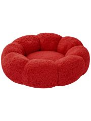 Patiderm Bubble Pelüş Kedi Köpek Yatak-Kırmızı