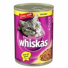 Whiskas Gravy Soslu Tavuklu Yetişkin Kedi Konservesi 12 Adet 400 Gr