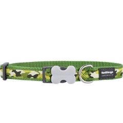Reddingo Kamuflaj Köpek Boyun Tasması Yeşil - 25 mm (L)