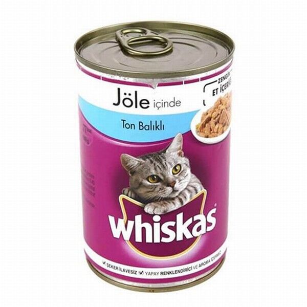 Whiskas Gravy Soslu Ton Balıklı Yetişkin Kedi Konservesi 6 Adet 400 Gr