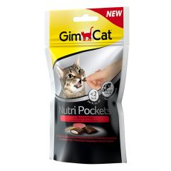 Gimcat Nutripockets Kedi Ödülü Biftekli Malt 60Gr